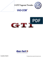 MK6 GTI Vagcom Tweaks Guide: Lights, Windows, Brakes & More