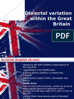 Dialectal Variation Within The Great Britain