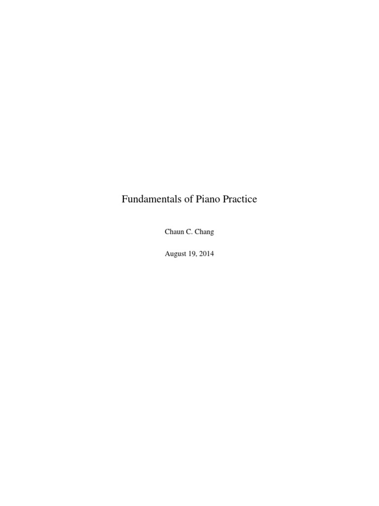 Fundamentals of Piano Practice | Piano | Horse Gait