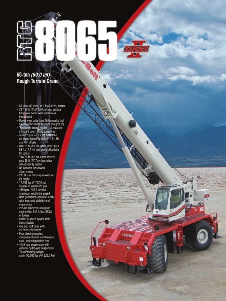 Link Belt Rtc-8065 Series Ii - 65t | PDF | Crane (Machine ...