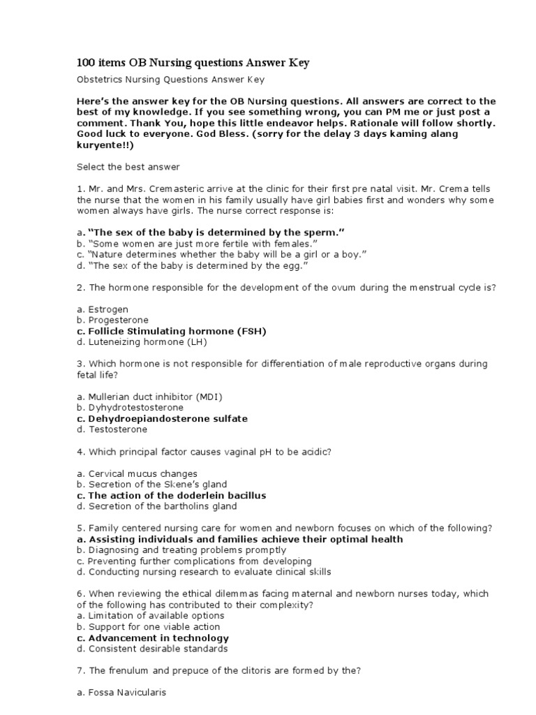 worksheet At The Clinic Worksheet Answers 100 items ob nursing questions answer key pelvis childbirth