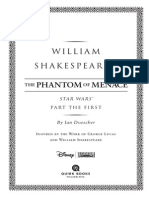 William Shakespeare's The Phantom of Menace: Star Wars Part The First
