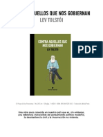 Contra Aquellos Que Nos Gobiernan Tolstoi PDF