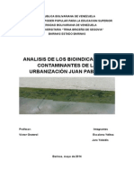 Analisis de Los Bioindicadores de La Urbanización Juan Pablo