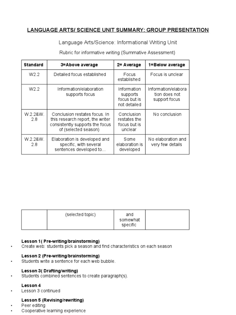 Language Arts | PDF