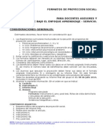 Formatos para Proyeccion Social