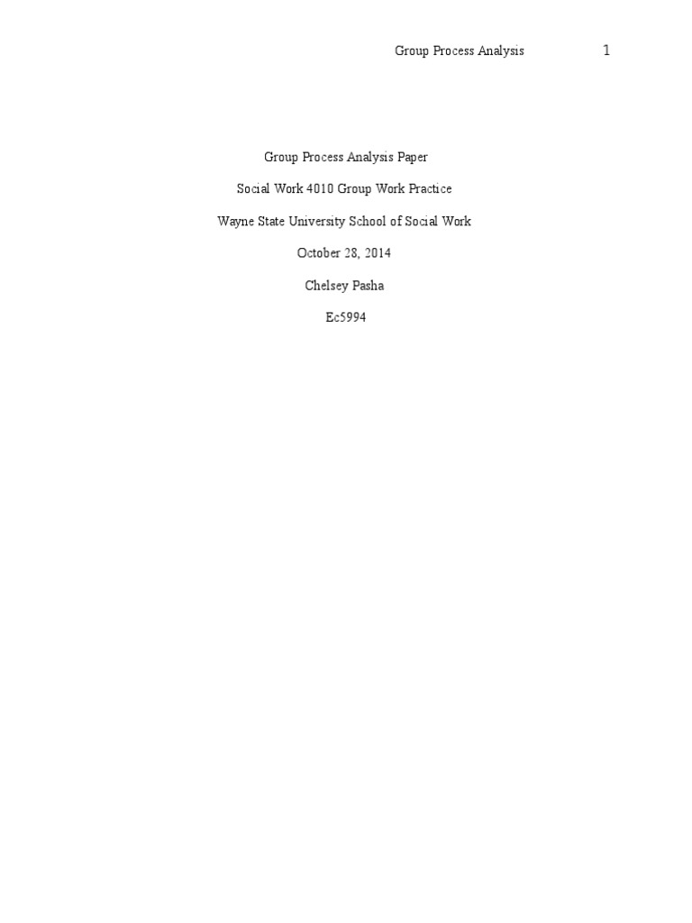 Group Analysis Paper (Group Allasio) | PDF | Social Psychology ...