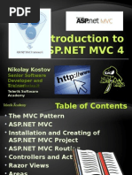 Introduction To ASP - NET MVC 4