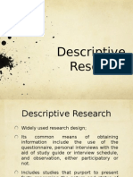 Methodology and Descriptive Research