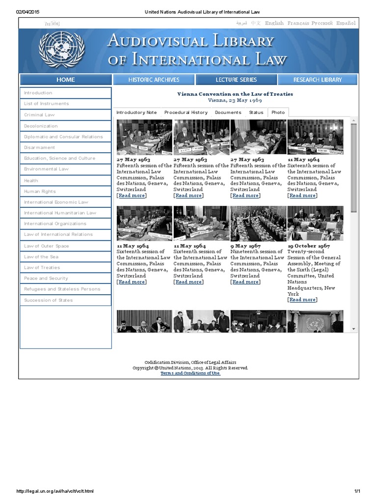 United Nations Audiovisual Library of International Law Download Free PDF United Nations