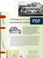 A Semana 22 e os primórdios da arquitetura moderna no Brasil