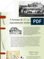 A Semana de 22 e A Arquitetura Supostamente