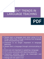 Current Trends in Language Teaching