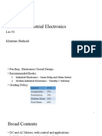 EE4263 - Industrial Electronics: Lec 01 Khurram Shahzad