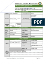 AUST CV Application Form English