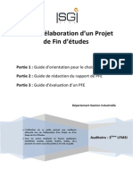 Guide D'élaboration D'un Projet de Fin D'etudes