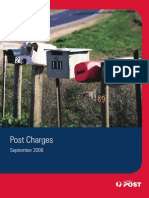 Australia Post Charges September 2008