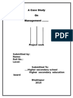 A Case Study On Management .