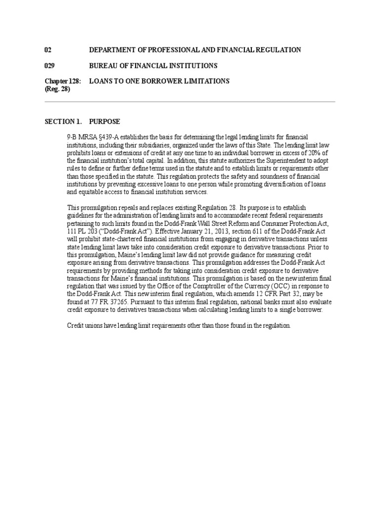 02 Department of Professional and Financial Regulation 029 Bureau of Financial Institutions