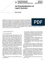 Development and Standardization of Intelligent Transport Systems