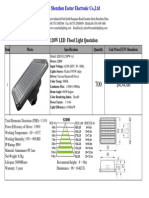 Eastar 120W LED Flood Light Specification and Quotation