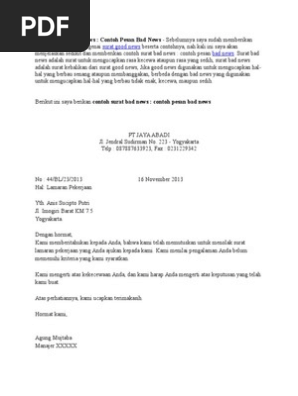 Contoh Surat Bisnis Dalam Bahasa Inggris Dan Artinya Contoh Seputar Surat
