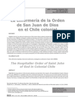 Historia de La Enfermería de La Orden de San Juan de Dios Chile Colonial