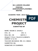 Chemistry Project: I.D.U.B.S. Junior College Station Road, Bhandup (West), Mumbai-400708