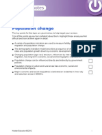 Population Change: AQA AS Geography