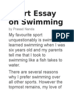 Short Essay On Swimming