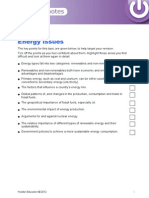Energy Checklist