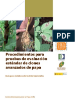 Procedimientos para pruebas de evaluaci´çon estándar de clones avanzados de papa.pdf