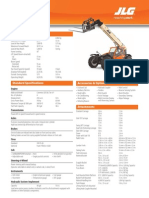 JLG 943 Spec Sheet