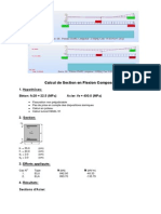 Calcul de Section en Flexion Composée: 1. Hypothčses: Béton: Fc28 22.5 (Mpa) Acier: Fe 400.0 (Mpa)