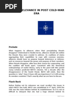 Download Natos Relevance in Post Cold War Era by EXTREME1987 SN26087645 doc pdf