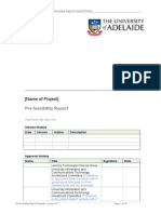 Prefeasibility Report Template