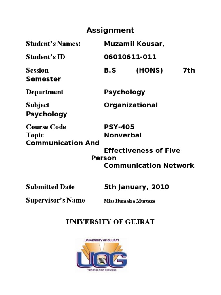 Non Verbal Communication & Five Person Communication Network | PDF ...
