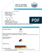 Ficha de Seguridad Ácido Aspartico