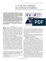 Analysis of the State Estimation Performance in Transient Conditions