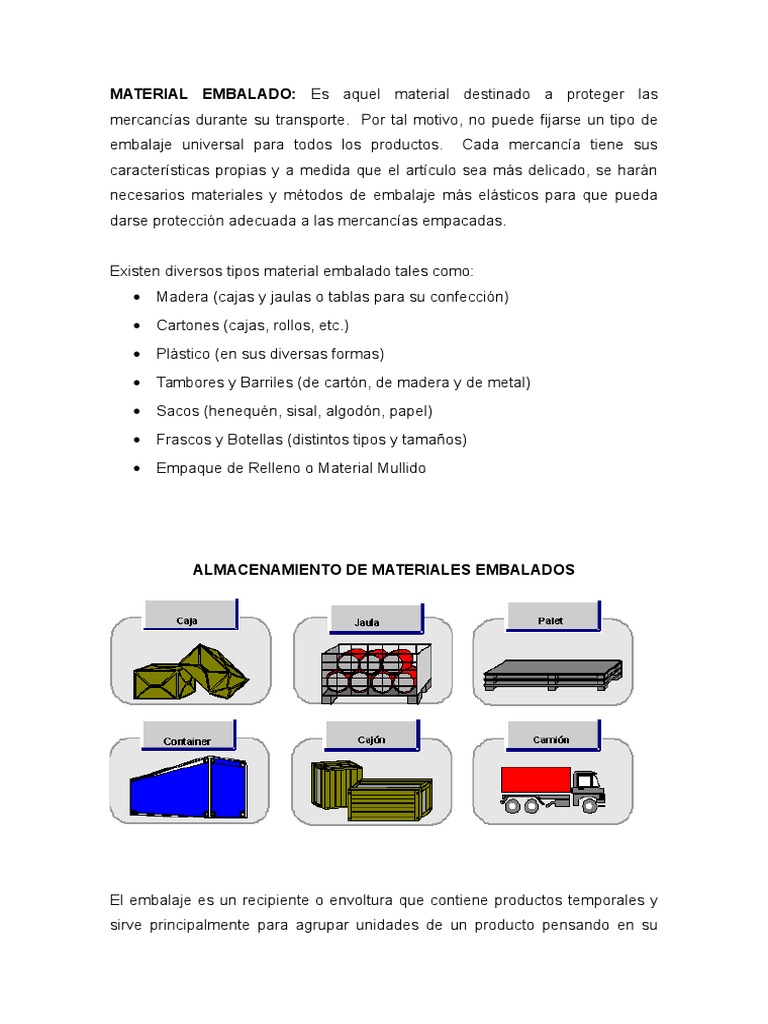 Almacenamiento y Embalaje de Materiales | PDF | Máquina elevadora | Almacén