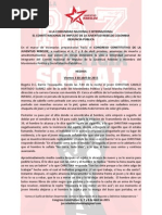 Denuncia Pública JUVENTUD REBELDE - 4 de Abril de 2015