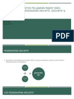 BEri Contoh Contoh Pelajaran Major Yang Menggunakan Pendekatan Induktif