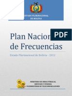 Plan Nacional de Frecuencias - Anexo