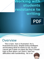 SLOT T-Working With Students Resistance To Writing (SDKN)