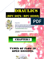 Chapter 1 - Types of Flow in Open Channel