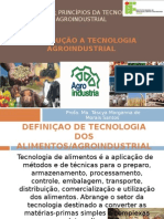 AULA 1 - Introdução A Tecnologia Agroindustrial