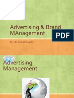 Advertising & Brand Management: By:-Dr. Divya Chowdhry