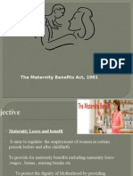 The Maternity Benefits Act, 1961