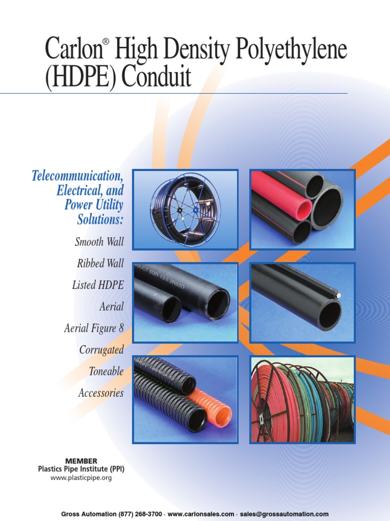 HDPE Brochure Polyethylene Pipe (Fluid Conveyance)