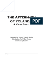 The Aftermath of Yolanda:: A Case Study